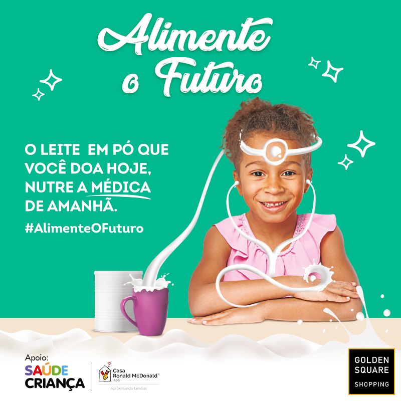 Última semana da campanha Alimente o Futuro no Golden Square Shopping