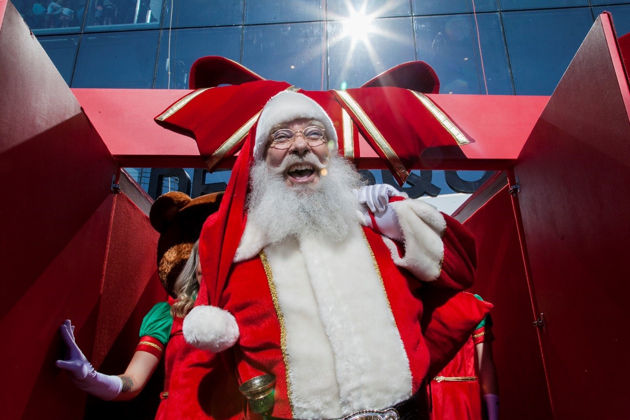 Papai Noel chega ao Natal do Golden Square Shopping