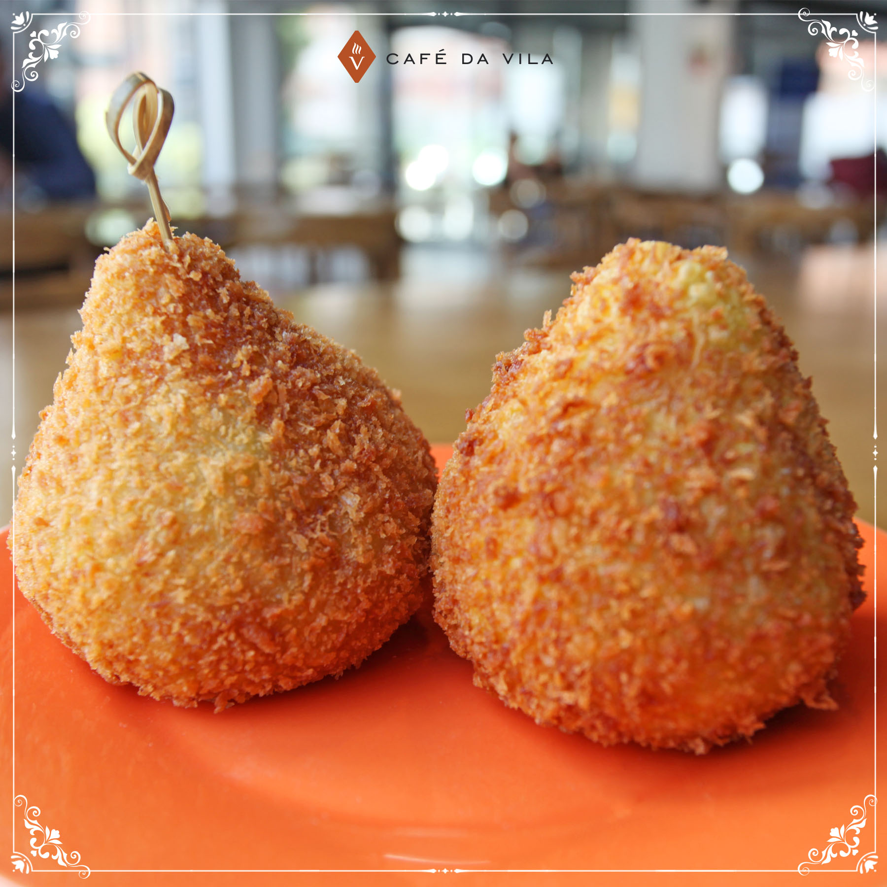 Coxinha no Café da Vila
